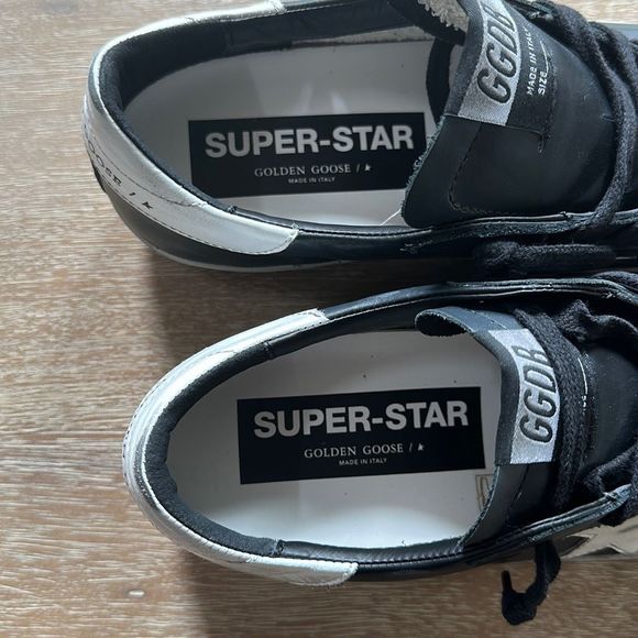 Golden Goose Super-Star Classic Black Size 38 Made in Italy NIB - Picture 3 of 11